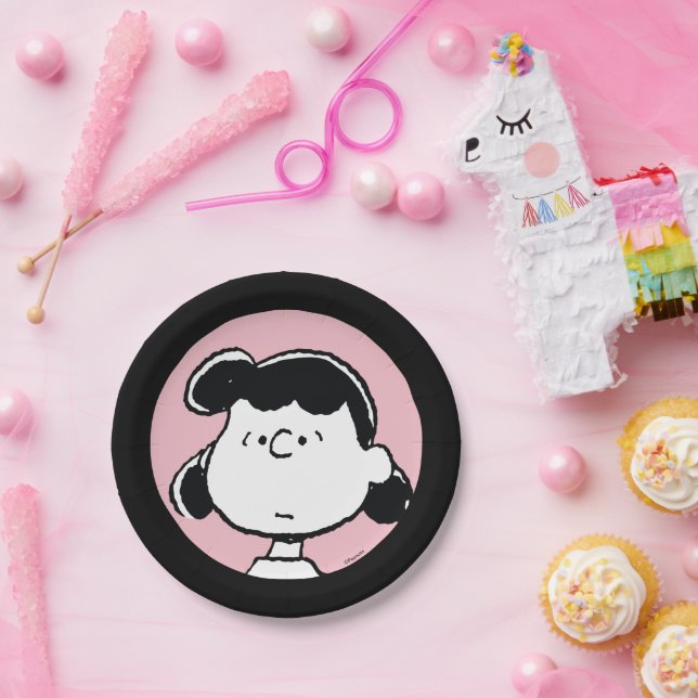 Plato De Papel Cacahuetes | Caras de Lucy (Fiesta)