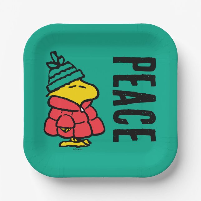 Plato De Papel Cacahuetes | Chaqueta de Invierno Woodstock Puffy (Anverso)