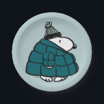 Plato De Papel Cacahuetes | Chaqueta Snoopy Winter Puffer<br><div class="desc">Echa un vistazo a este divertido diseño de maní con Snoopy.</div>