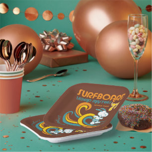 Plato De Papel Cacahuetes   Concurso Snoopy Surfboard Longboard