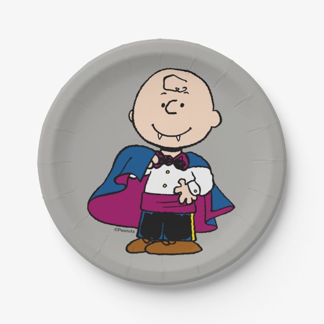 Plato De Papel Cacahuetes | Conde Charlie Brown (Anverso)
