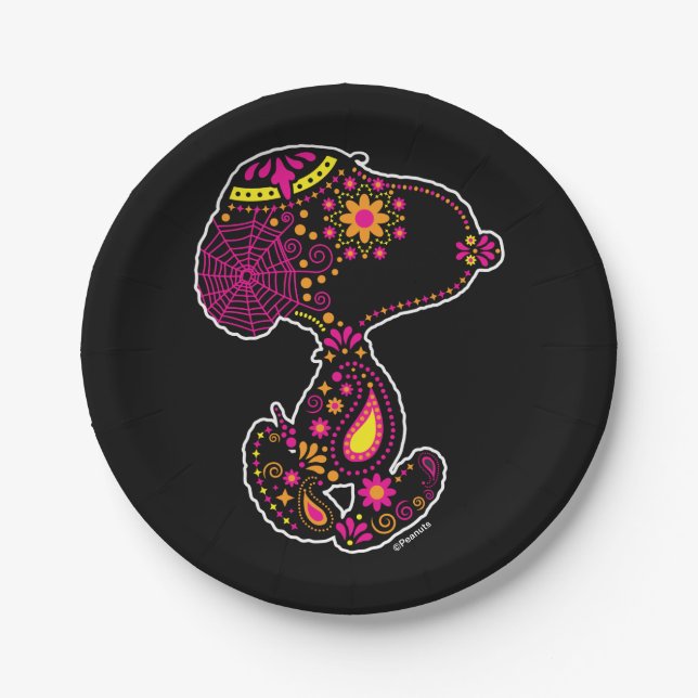 Plato De Papel Cacahuetes | Día del perro morado (Anverso)