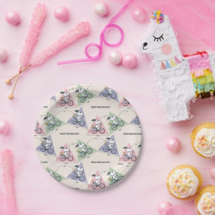 Plato De Papel Cacahuetes   Estaciones de Snoopy Bike Ride