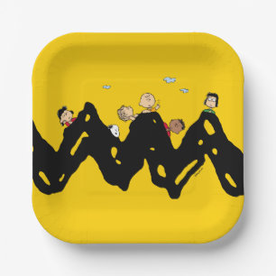 Plato De Papel Cacahuetes   La pandilla del Zig Zag