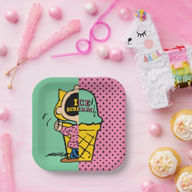 Plato De Papel Cacahuetes | Media y media del Helado Sally (Fiesta)