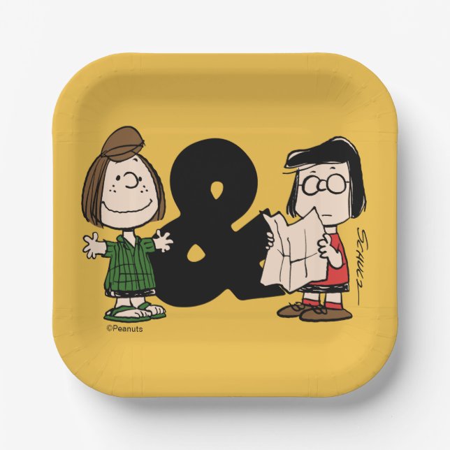 Plato De Papel Cacahuetes | Patty & Marcie (Anverso)