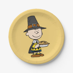Plato De Papel Cacahuetes   Peregrino de Charlie Brown