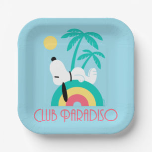 Plato De Papel Cacahuetes   Snoopy Deco Dreams Club Paradiso