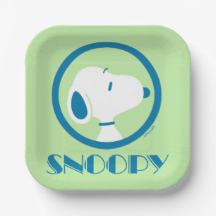 Plato De Papel Cacahuetes   Sueños de Deco Azul Snoopy