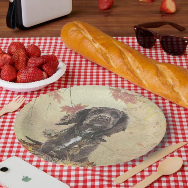 Plato De Papel Cachorro de coco de chocolate (Picnic)