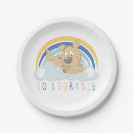 Plato De Papel Cachorro Scooby-Doo "tan adorable"