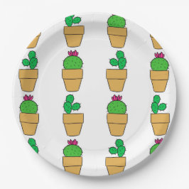 Plato De Papel Cactus