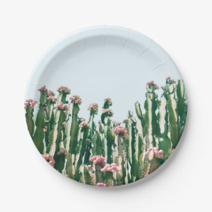 Plato De Papel Cactus de Rubor