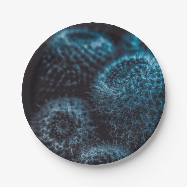 Plato De Papel Cactus oscuro (Anverso)