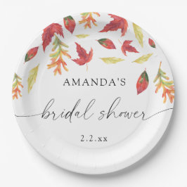 Plato De Papel Caer deja ducha de novia