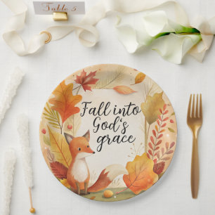 Plato De Papel Caer en la gracia de Dios