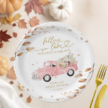 Plato De Papel Caer Enamorada Calabaza Caer Baby Shower<br><div class="desc">Echa un vistazo a este encantador diseño con temática de otoño que muestra un camión vintage con calabazas y hojas de otoño. No olvide explorar la colección para encontrar artículos complementarios como tarjetas de presentación, juegos y suministros de fiesta. Si necesita ayuda con la personalización o tiene alguna solicitud especial,...</div>