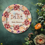 Plato De Papel Caer enamorada del bebé Woodland Baby Shower<br><div class="desc">Complete su encantadora ducha de bebé con tema de bosques con nuestras placas de papel Baby Shower Baby Woodland "Falling in Love". Con adorables criaturas de bosques y un reconfortante diseño, estas placas de papel son la adición perfecta para su celebración. Elaboradas con materiales de alta calidad, son a la...</div>