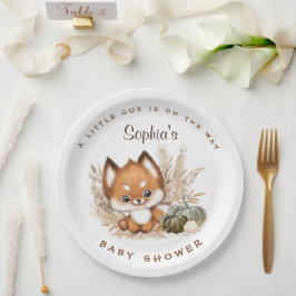 Plato De Papel Caer Placas de papel Baby Shower