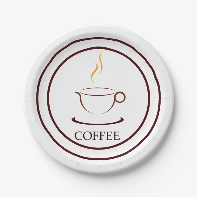 Plato De Papel Café (Anverso)
