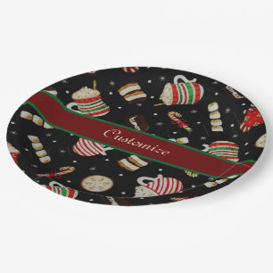 Plato De Papel Cafe Latte Navidades Café