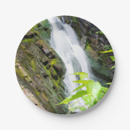 Plato De Papel Caída de agua del cañón de la puerta del infierno