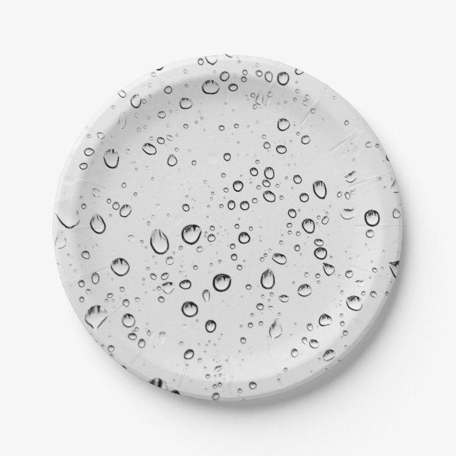 Plato De Papel Caída de las lluvias (Anverso)