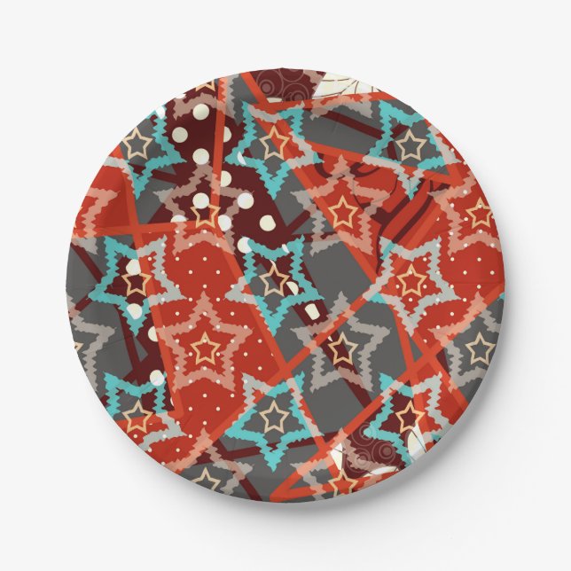 Plato De Papel Caja de favores FuzzyFoxArt (Anverso)