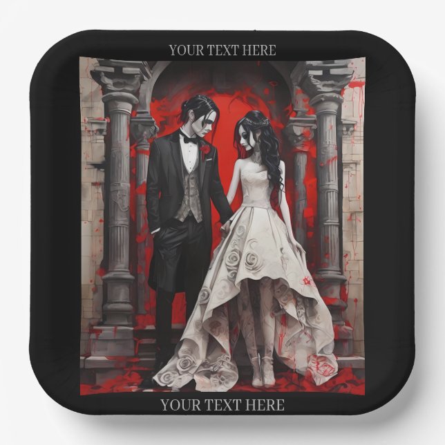 Plato De Papel caja para vino (Anverso)