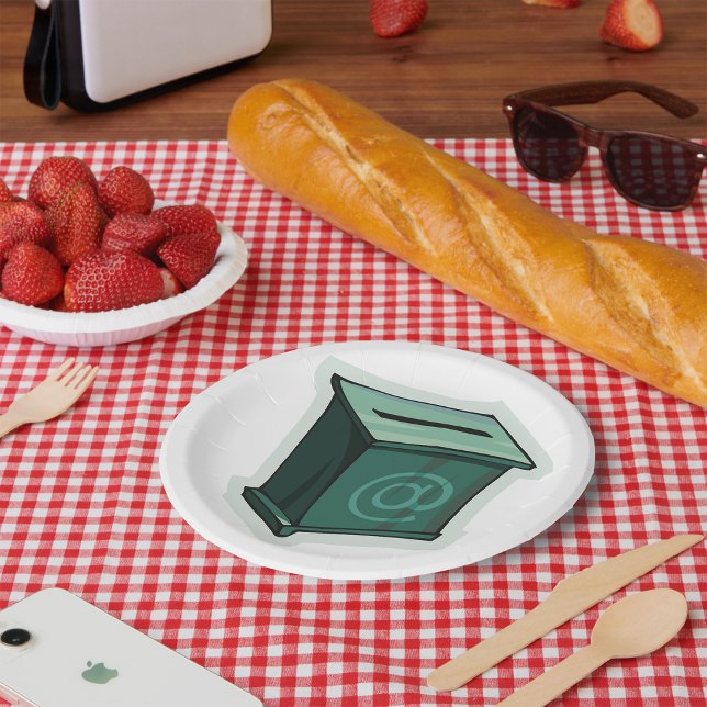 Plato De Papel Caja Verde de Votación (Subido por el creador)