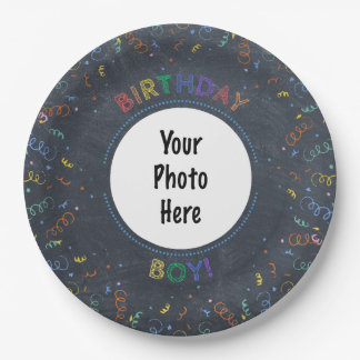 Plato De Papel Cajón de cumpleaños feliz cumpleaños