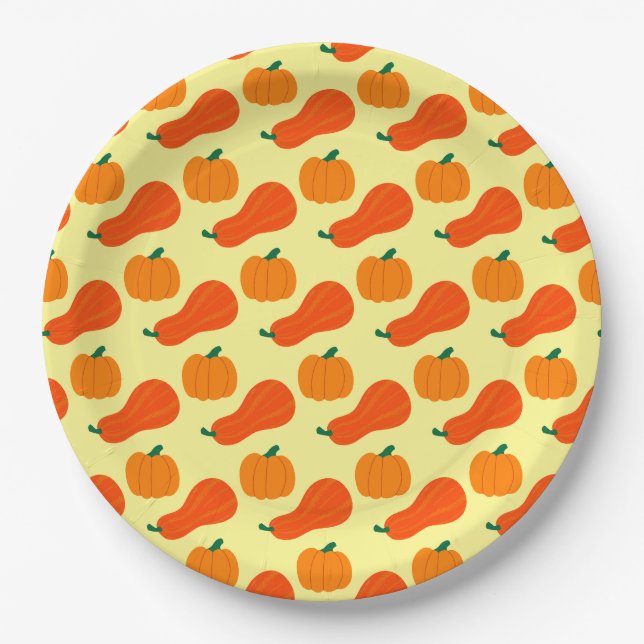 Plato De Papel Calabaza (Anverso)