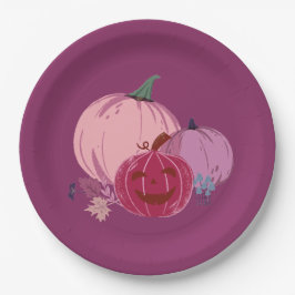 Plato De Papel Calabaza de la que hablar