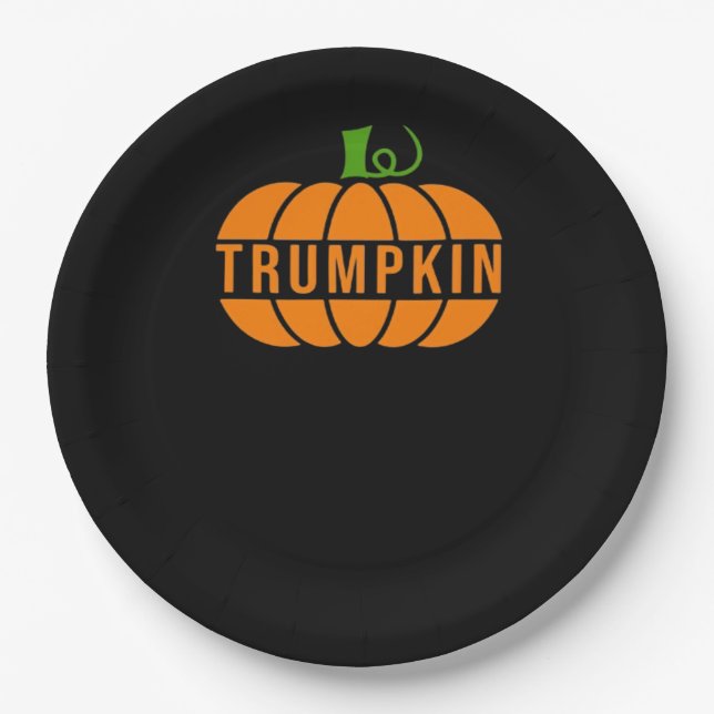 Plato De Papel Calabaza de Trumpkin (Anverso)