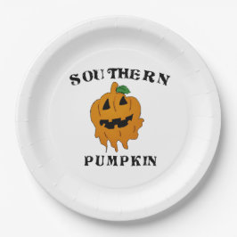 Plato De Papel calabaza del sur