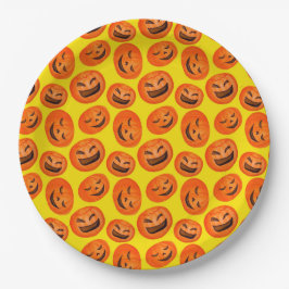 Plato De Papel Calabaza espeluznante de cadera Halloween abastece