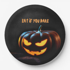 Plato De Papel Calabaza espeluznante Happy Halloween Paper Plate