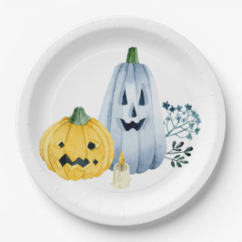 Plato De Papel Calabazas acuáticas