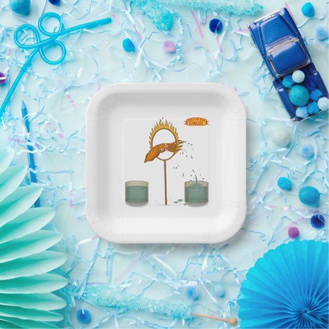 Plato De Papel Calamar chorrito (Fiesta)