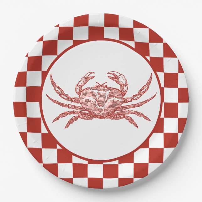 Plato De Papel Calambres de cangrejo (Anverso)