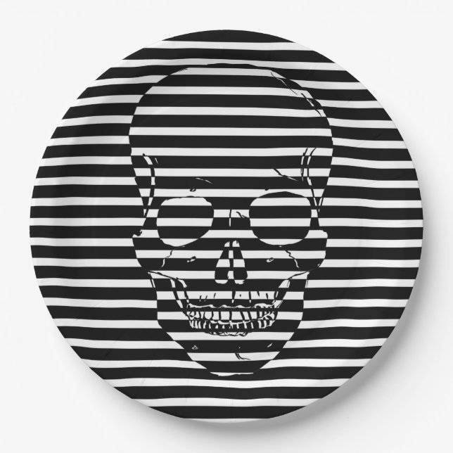 Plato De Papel Calavera (Anverso)