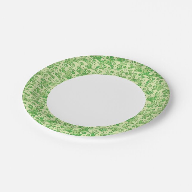 Plato De Papel Calaveras de Guay (Angular)