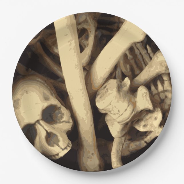 Plato De Papel Calderón de huesos. (Anverso)