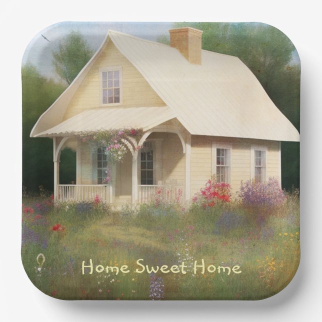 Plato De Papel Calentamiento de casas en la Casa Blanca (Anverso)