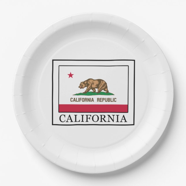 Plato De Papel California (Anverso)