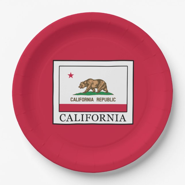 Plato De Papel California (Anverso)