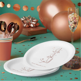Plato De Papel Caligrafía árabe contemporánea Saludo de Ramadán –