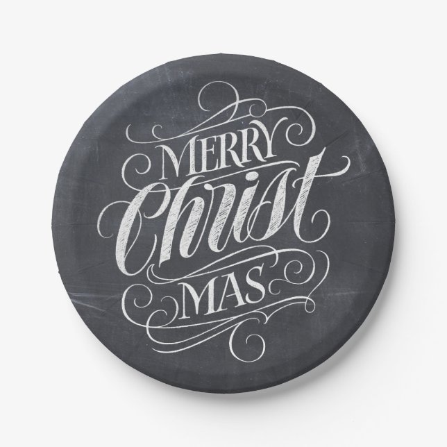 Plato De Papel Caligrafía cristiana de la pizarra de las Felices (Anverso)