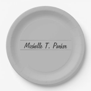 Plato De Papel Calilización minimalista simple y elegante profesi