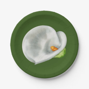Plato De Papel Calla Lilly